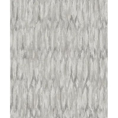 Kintana Abstract and Trellis Non-Pasted Metallic Wallpaper Roll — White