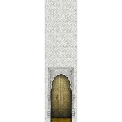 Bahia Non-Pasted Matte Wallpaper Roll — Gray,Yellow