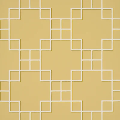 Georgette Trellis Wallpaper — Yellow
