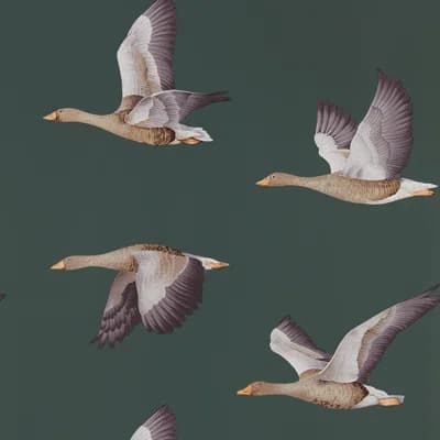 Elysian Geese Wallpaper — Amsterdam Green