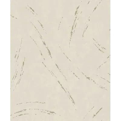Serene Collection Metallic Hue Plaster Design 33' L x 21" W Wallpaper Roll — Beige
