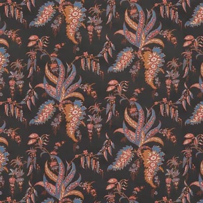 Apolline Botanical Wallpaper — Black,Red