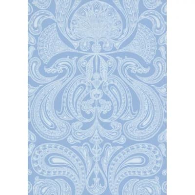 Malabar Paisley Non-Pasted Wallpaper Roll — Pale Blue