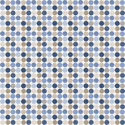 Kids and Teens Collection Penny Dots Wallpaper Roll — Blue