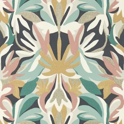 Melora Wallpaper — Positano,Succulent,Gold