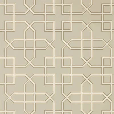 Hampton Trellis Wallpaper — Linen