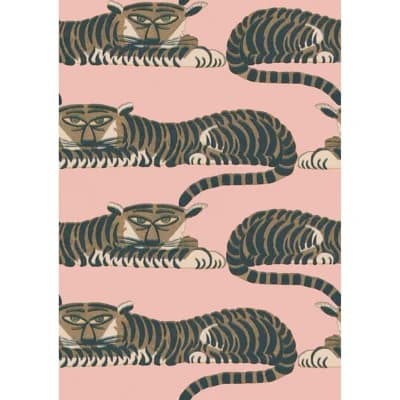 Non-Pasted Satin Wallpaper Roll by Yuki Osada — Peach
