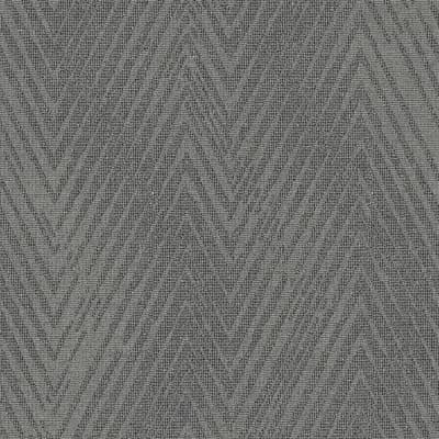 Utopia Collection Herringbone Weave Wallpaper Roll — Grey
