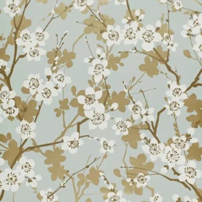 Ming Cherry Blossom Wallpaper — Aqua
