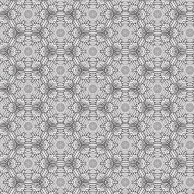Abra Snow Blossom Small 10' L x 24" W Wallpaper Roll — Gray