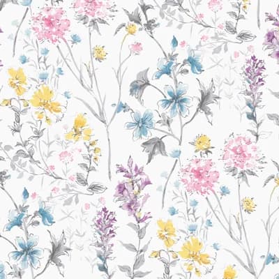 Laura Ashley Wild Meadow Wallpaper Roll — Multi