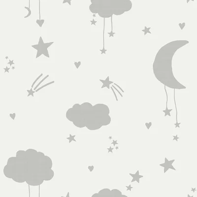Non-Pasted Matte Wallpaper Double Roll — Gray