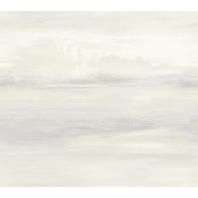 Candice Olson Tranquil Non-Pasted Matte Wallpaper Double Roll — White