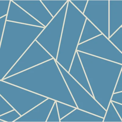 Origami Geometric Vinyl Non-Pasted Matte Wallpaper Roll by Jamie Graney — Niagra,Cream