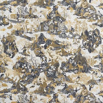 Avalonis Wallpaper — Vine Black,Gold