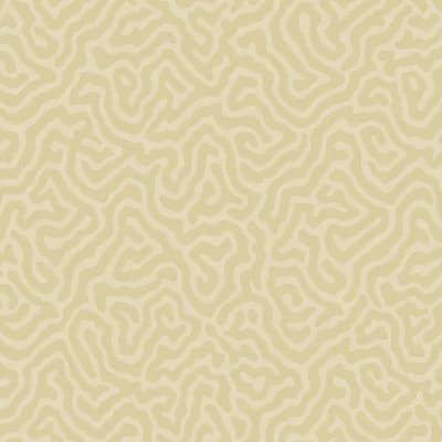 Coral Abstract Non-Pasted Wallpaper Roll — Cream