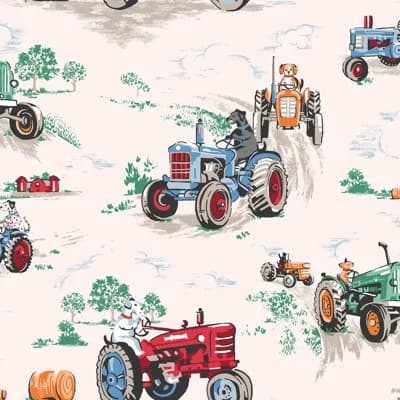 Cath Kidston Tractor Multi Wallpaper — Multi
