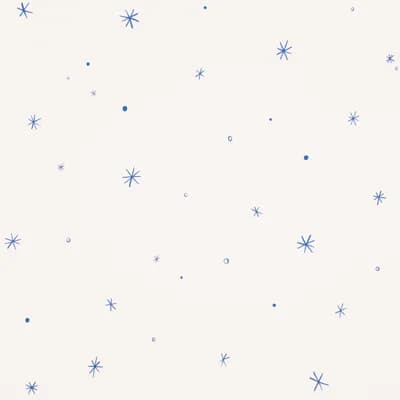 Schumacher x Charlap Hyman & Herrero Calisto Wallpaper — Ivory,Cobalt