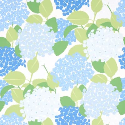 Hydrangea Wallpaper — Green;Blue