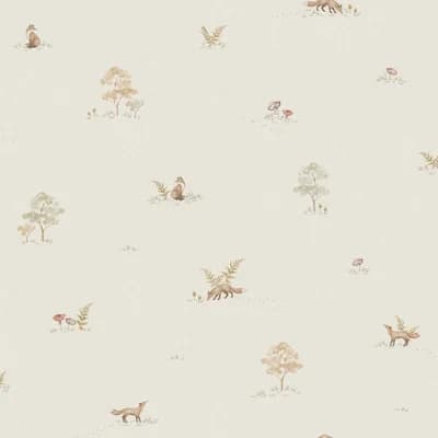 Boråstapeter Little Fox Wallpaper — Tan