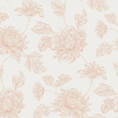 Laura Ashley Stratton Plaster Pink Wallpaper — Pink