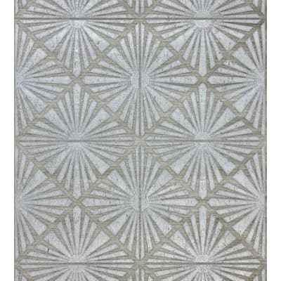 The MET x The House of Scalamandre Milan Diamond Grasscloth — Pewter