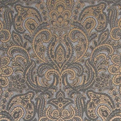 Adonea Ares 3D Embossed Metallic 33' L x 21" W Wallpaper Roll — Gray Copper