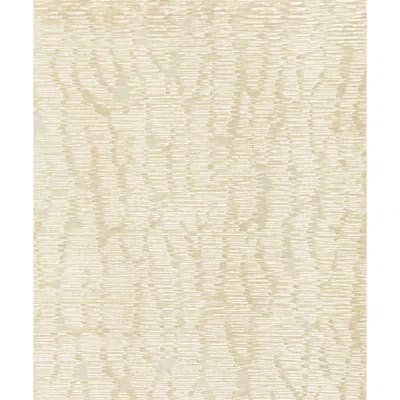 Rainshadow Abstract Non-Pasted Metallic Wallpaper Roll — Champagne