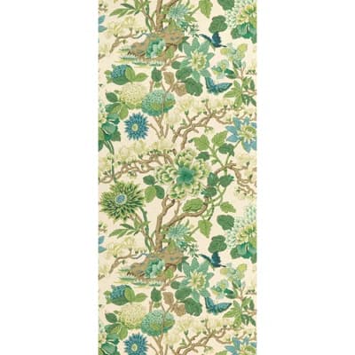 32.97' L x 27.55" W Wallpaper Roll — Beige,Green