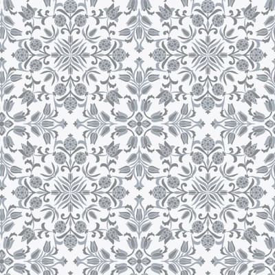 16.5' L x 20.5" W Peel and Stick Wallpaper Roll — Sterling Gray