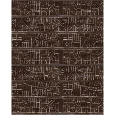 The Home of an Eccentric Man Abstract Non-Pasted Matte Wallpaper Roll — Brown,White