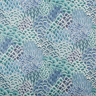 Grand Bazaar Katibi 30' L x 26.75" W Wallpaper Roll — Turquoise