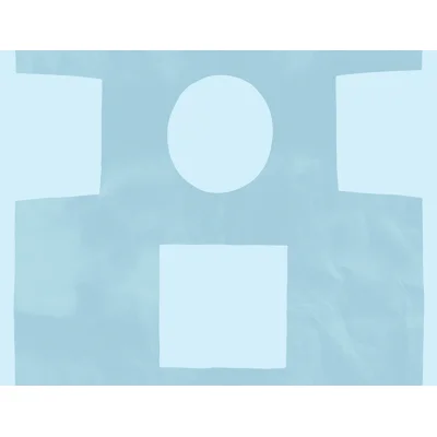 Paule Marrot Geometric Non-Pasted Satin Wallpaper Double Roll — Sky Blue