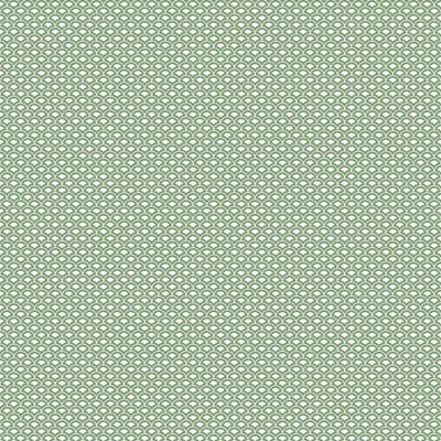Small Prints Mini Shell Top Design 33' L x 21" W Wallpaper Roll — Emerald Green,White