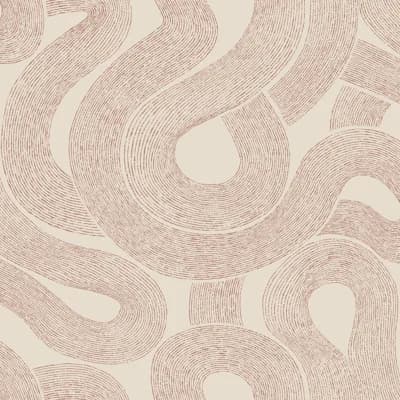 Abstract Wallpaper Roll by Sandberg — Terracotta