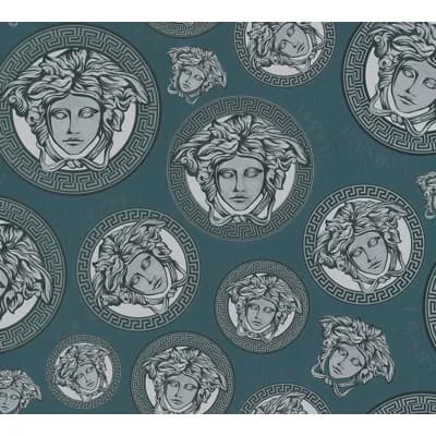 Versace Midnight Sky Monarch Unpasted Vinyl Wallpaper — Silver