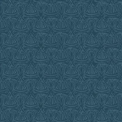 Yuki Osada Geometric Non-Pasted Satin Wallpaper Double Roll — Dark Turquoise
