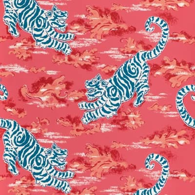 Mindoro Bongol Paper 30" L x 27" W Wallpaper Roll — Poppy