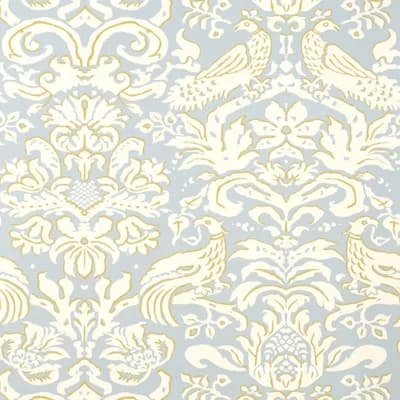 Aldwyn Damask Wallpaper — Robin's Egg