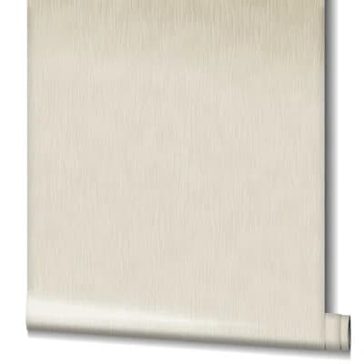 Earth Collection Textured River Effect Wallpaper Roll — Cream
