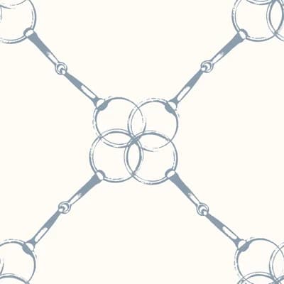 Bridal II 33' L x 20.5" W  Wallpaper Roll — Blue Dun