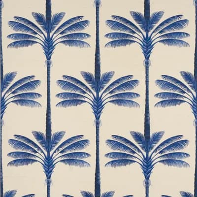 Schumacher X Johanna Ortiz A Palm Is A Palm Sisal Wallpaper — Blue
