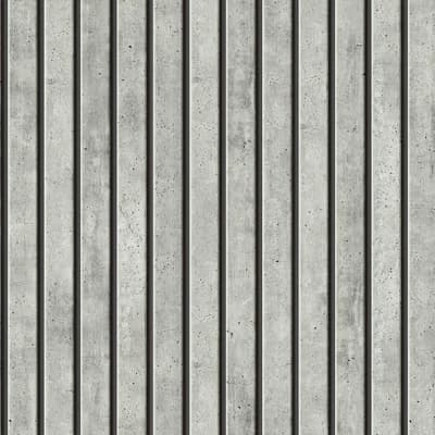 Transform Concrete Slats Grey Peel & Stick Wallpaper — Grey