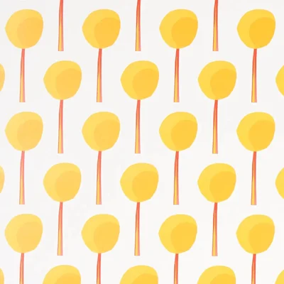 Schumacher x Peg Norriss Topiary Wallpaper — Marigold