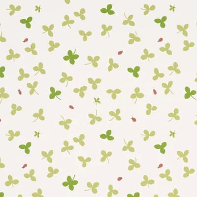 Celia Clover Wallpaper — Ivory