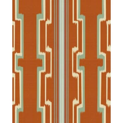 SASCHIZ Brown Wallpaper — Orange,Green,Taupe