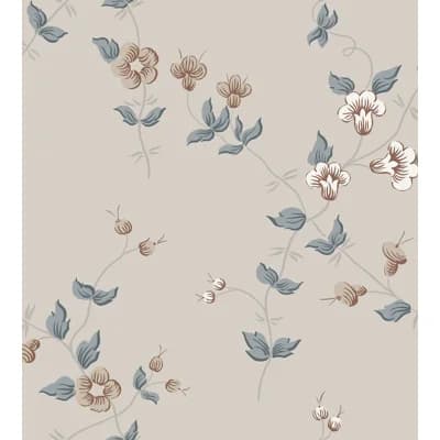 Lofstad Floral Matte Wallpaper Roll — Dark Gray