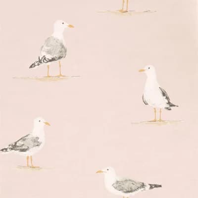 Shore Birds Wallpaper — Blush