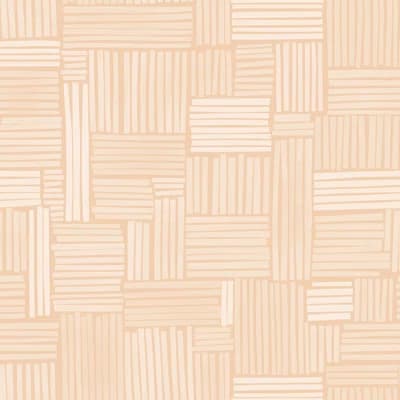 Geometric Non-Pasted Wallpaper by Susan Hable — Orange