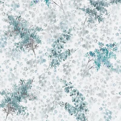 Flora Collection Soft Foliage Wallpaper Roll — Green